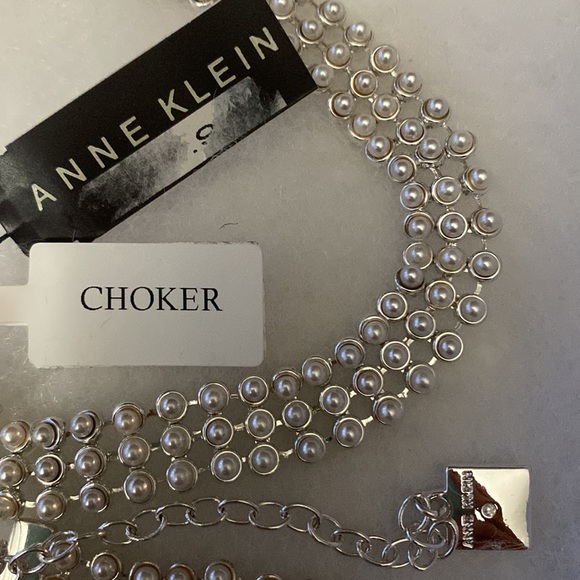 Anne Klein Chokers Silver and Pearl NWT - Picture 2 of 4
